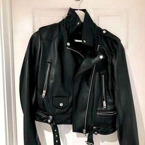 Zara - In excellent condition & new. Size medium biker jacket. Faux leather